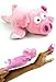 Playmaker Toys - Flying Screaming Flingshot Slingshot Animal Novelty Plush Doll Toy, Launches up to 50 Feet (Pig)
