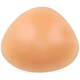 ONEFENG Triangle Silicone Breast Form Mastectomy Prosthesis Concave Bra Enhancer Inserts (1 Piece)