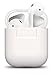 elago Premium Silicone Case Compatible with Apple AirPods 1 and 2, Front LED Visible [White]