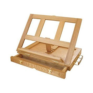 Art Alternatives Marquis Artists Adjustable Desk Box Easel, Natural Art Alternatives Marquis Artists Adjustable Desk Box Easel, Natural