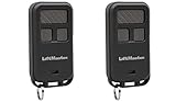 LiftMaster 890MAX Mini Key Chain Garage Door Opener Remote 2pk, Black with Grey Buttons