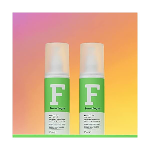Farmologie - Coconut Body Oil, Nourishing & Hydrating for Dry & Sensitive Skin, 75ml