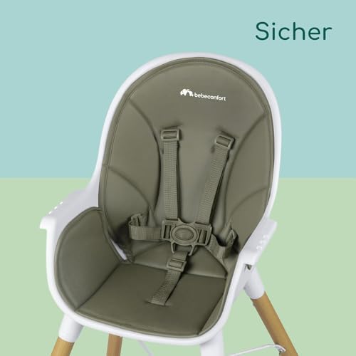 Avista Babyhochstuhl, mit Polsterung und Tablett, ab 6 Monaten, Tragkraft 30 kg, Mineral Green