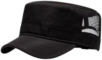 Oversize XL 61-64cm Army Cap,Quick-Dry Flat Top Cap Breathable Hat