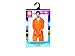 Smiffys mens Escaped Prisoner Costume, Orange, L - US Size 42
