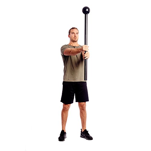 Incline Fit Steel Macebell for Full Body Workouts & Strength Training, 20 lb, Matte Black - Thumbnail 2