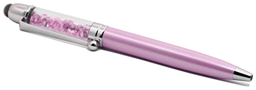 Pastel Collection Pink Stylus Tip Ballpoint Pen, Medium Point, With Swarovski Crystal-Filled Body - Thumbnail 5