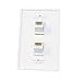 RiteAV 1 Gang 2 Port Cat5e Wall Plate - White