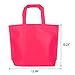 TANGDIAABBCC Zymise Party Favor Gift Bags with Handles, 9 Colors Non-Woven Party Gift Tote Bags Treat Bags, Pack of 62