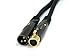 Monoprice XLR Male to XLR Female Cable - 35 Feet - Black, 16AWG, Gold Plated Copper Wire Conductors - Premier Series