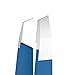 Tweezer Guru Tweezers for Women - Slant Pointed Precision Tweezers for Eyebrows & Ingrown Hair Removal - Blackhead and Splinter Tweezer with Sharp Needle Nose Point for Plucking (Bold Blue)