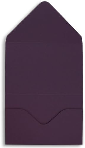 Nautilus Horizontal Tri Fold Invitation Pocket Pouches - Pack of 25-7" x 5"