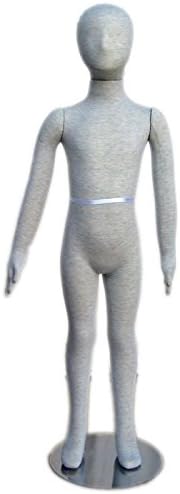 Pinnable &amp; Flexible/Bendable Child/Kid Mannequin Dress Form with Head 3' 9''