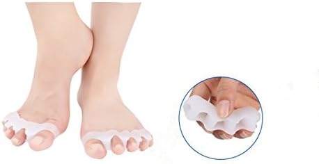 Flexible Gel Toe Separator Toe Corrector for Sports Yoga Practice Running Bunion Pain Relief Toe Protectors Spacers Rubber Toe Straightener