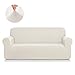 CHUN YI - Rhombus Sofa Cover 23 Stretch Sofa Slipcovers 1-Piece Couch Cover Furniture Protector Arm Chair Loveseat Coat Soft High Elastic Material, Checks Spandex Rhombus Fabric(X-Large,Cream White)