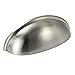 Amazer Cabinet Handle Pulls, Satin Nickel Cabinet & Furniture Hardware Bin Cup Drawer Handle Pull - 3.07