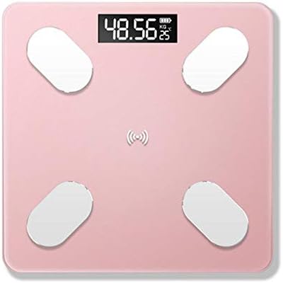 High Precision Digital Body Weight Bathroom Scale Floor Electric Weight Balance with App Bathroom Scales D2021,Pink Scale