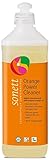 Sonett Organic Universal Orange Power Cleaner, 17 Fl. Oz / 0.5l - With orange oil from organic cultivation -Pure herbal intensive cleaner -Versatile on all water-resistant surfaces