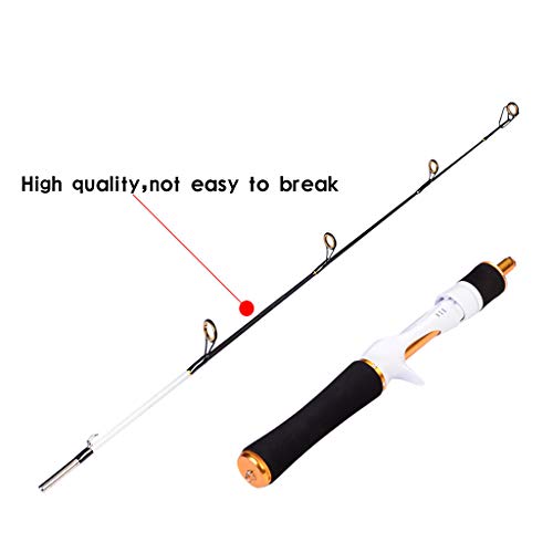 Carbon Fiber Fishing Rod Spinning Lure Rod Summer Outdoor Travel Sea Saltwater Pole (White -A)