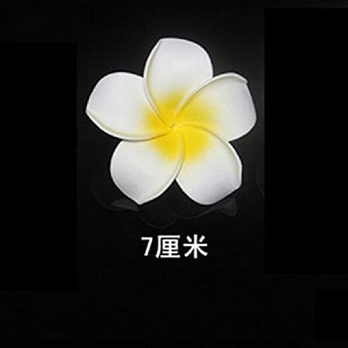 Fashion Frangipani Hairpin Side Folder Hair Clip Barrette Hair pin Comb Claw Seaside Resort Beach Head Flower Hair Accessories Bridal Headdress Love Rice hut (3 No Pearl Hairpin 7cm