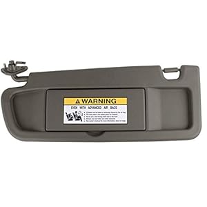 GOLDPAR Left Driver Side Sun Visor Compatible with Honda Civic 2006 2007 2008 Visor Assembly (Atlas Gray, Left Driver Side)