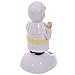 Giftbrit Pope Figure Solar PAL FF70, 6 x 5 x 10 cm, Blanc/Beige/Jaune