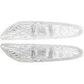 LED Side Marker Lights Turn Signal Lamps Compatible with BMW E60 E82 E83 E90 E92 E46, Dynamic Amber 2pcs