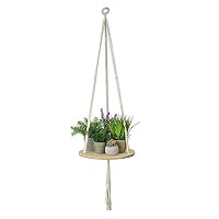 Amakunft Handmade Plant Hanger, Macrame Hanging Basket for Indoor/Outdoor Decorate, Flower Pot Plant Holder for Home Garden,Weaving Flower Pots Net Rope