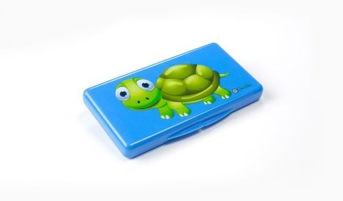 The Wipebox by Uber Mom, Designer Wipe Case for Travel (Blue Turtle)
