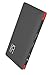 WINNI 10000mAh Power Bank Super Slim Fast Charging Portable Battery with Built-in Micro USB Cable External Battery Charger Pack for iPhone, iPad, Android Smart Phones, Tablets and More (Black)