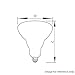 Philips Lighting 389130 BR40 Reflector Incandescent Lamp 65 Watt E26 Medium Base 620 Lumens 2710K