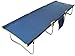 Outdoor Living and Style 74 x 25 Blue Lightweight Heavy Duty Aluminum Frame Portable Camping Cot Bedthumb 1