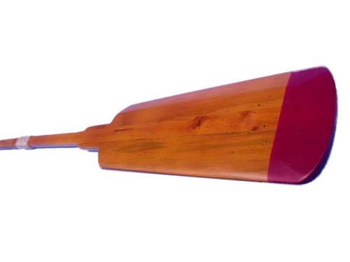Wooden Shoreline Squared Rowing Oar w/ Hooks 36" - Decorative Paddle - Wooden P