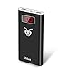 ElfAnt Portable Power Bank,Dual USB Ports External Battery Charger,Screen Display Power,LED Light for iPhone,Samsung Galaxy and More (Black)