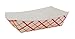 CulinWare Paper Food Tray, Paperboard, for Carnivals, Fairs, Festivals, and Picnics. Holds Nachos, Fries, Hot Corn Dogs, and more, 1lb, 250 Pack,Red and white