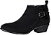 Wild Diva Women's Manny-24 Buckle Stacked Low Heel Ankle Bootie