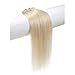 Emosa 7Pcs 70g 100% Real Full Head Remy Human Hair Clip In Extensions #60 Platinum Blonde Silky Soft