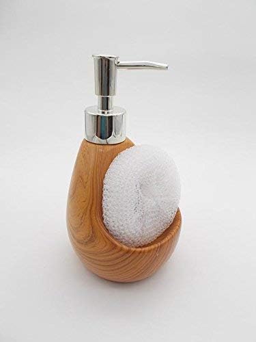 vaidi enterprise Ceramic Wooden Paint Soap Dispenser with Scrubber