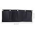 Yardwe 2PCS 4 Pocket Vertical Wall Planter Non-Woven Hanging Planting Bag for Succulent and Herb for Garden Wall Decoration (Black)thumb 2