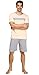 Suntasty Men's Summer Sleepwear Lounge Set Short Sleeve Pajamas Shorts with Top