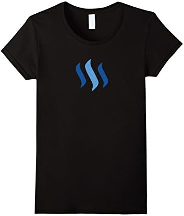 Womens Steemit Logo T Shirt Large Black