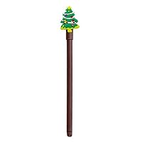 DOPTHOI - 1pcs Creative Christmas Cute Snow Man Pen 0.28MM Black Ink Gel Pens Kawaii Supplies Office Supplies Christmas Gifts