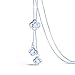 Yozone Women's Four-Leaf Clover Pendant Long Chain Sweater Necklace (Silver1)