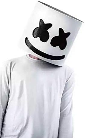 1 Pc DJ Mask Marshmallow Mask Music Festival Helmets Halloween Cosplay Full Helmet Bar Music Props Party Props Costume Masks Halloween Accessories