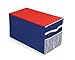 Badger Basket Large Folding Storage Box, Blue/Red