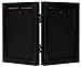 Golden State Art, 4x6 Double Picture Frame Vertical Hinged Photo Frame 2 Opening Folding Family Frames Collage, with Real Glass (4x6, Black, 1-Pack)