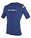 O'Neill Wetsuits Men's Basic Skins UPF 50+ Short Sleeve Rash Guard, Pacific, Medium