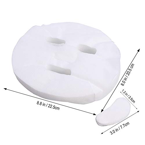 image for gootrades 100Pcs Uncompressed Face Mask Sheet Paper DIY Natural Skin C