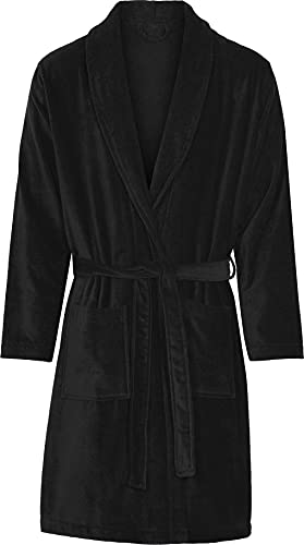 Claudio Mens 4-1890-93-9 Bathrobe, Black, L