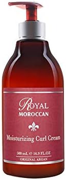 Royal Moroccan Formula - Moisturizing Curl Cream (500 Ml) - Base Of Moroccan Argan Oil, For Color - Treated Hair